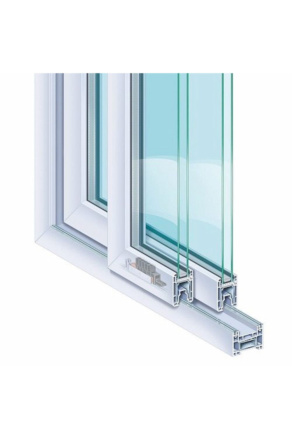 PremiLine-Schiebefenster-Schiebetuer-weiss KÖMMERLING PREMILINE - Image 1